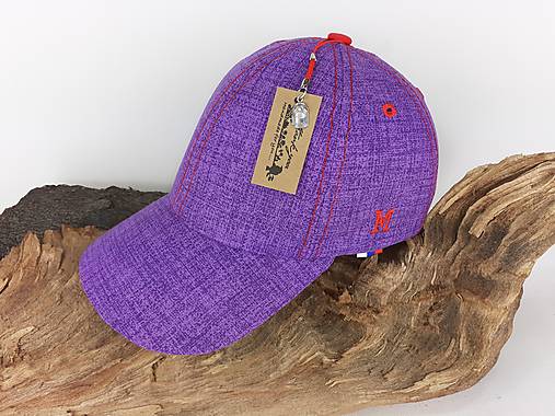 Čiapky, čelenky, klobúky - Šiltovka LAVENDER. - 13415617_