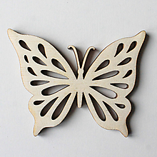 Dekorácie - Motýľ Drevený výrez - 13415018_