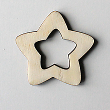 Dekorácie - Hviezda drevený výrez - 13416160_