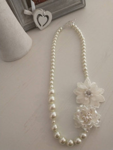Náhrdelníky - Náhrdelník sklenené perly - 13418370_