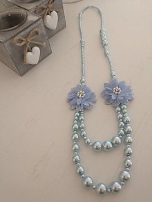 Náhrdelníky - Náhrdelník sklenené perly. - 13418520_