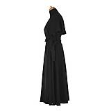 Šaty - KAMILA - tencelové zavinovacie šaty "rôzne farby" (Čierna) - 13417532_