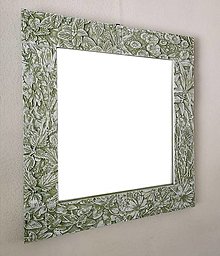 Zrkadlá - Zrkadlo bylinkové (výška 90 cm, dĺžka 85 cm, hrúbka 3,8 cm, šírka rámu 13 cm) - 13419259_