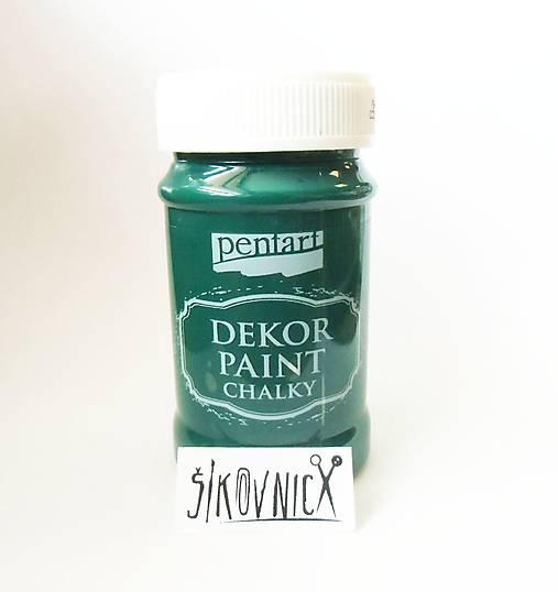 Dekor paint chalky, 100 ml, kriedová farba (jedľová zelená)