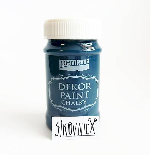 Dekor paint chalky, 100 ml, kriedová farba (námornícka modrá)