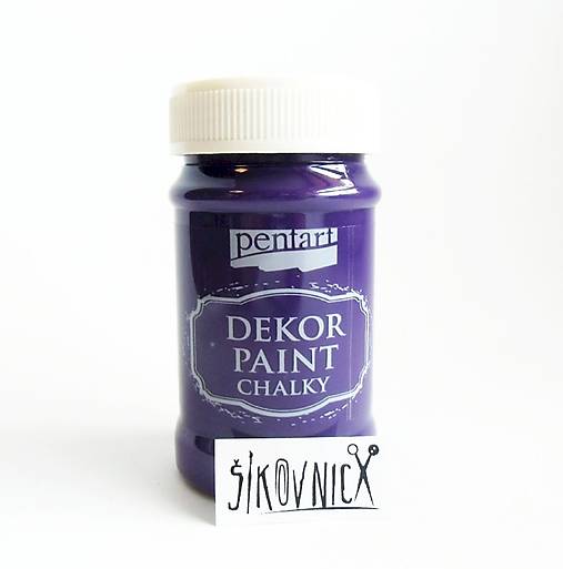 Dekor paint chalky, 100 ml, kriedová farba (baklažánová)