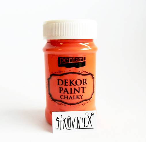 Dekor paint chalky, 100 ml, kriedová farba (oranžová)