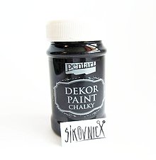 Farby-laky - Dekor paint chalky, 100 ml, kriedová farba (eben) - 13421355_