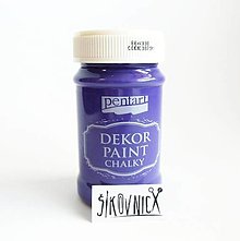 Farby-laky - Dekor paint chalky, 100 ml, kriedová farba (fialová biskupská) - 13421483_
