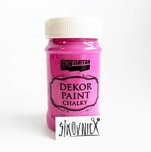 Farby-laky - Dekor paint chalky, 100 ml, kriedová farba (ružová) - 13421489_