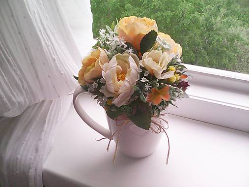 Dekorácie - Dekorácia ...čajové ružičky... - 13421877_