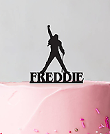 Dekorácie - Zápich na tortu - Freddie Mercury 1 - 13421198_