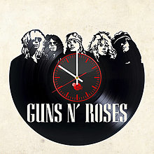 Hodiny - Vinylové hodiny Gun´s Roses 1 - 13423222_