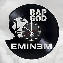 Hodiny - Vinylové hodiny Eminem - 13423282_
