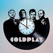Hodiny - Vinylové hodiny Coldplay - 13423569_