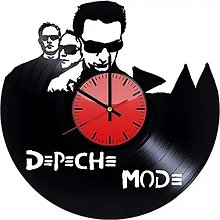 Hodiny - Vinylové hodiny Depeche Mode 2 - 13423571_