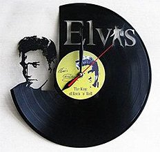 Hodiny - Vinylové hodiny Elvis 4 - 13423582_