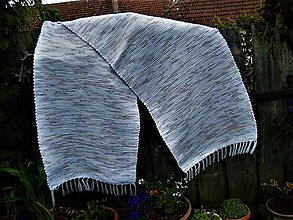 Úžitkový textil - Tkaný hnedo- melírovaný koberec - 13423316_