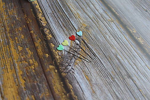 Sada špendlíkov - srdce (50ks)