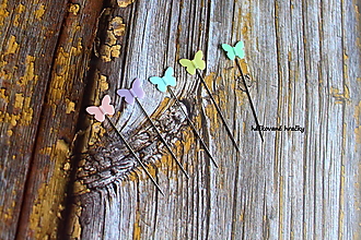 Galantéria - Sada špendlíkov - motýľ (50ks) - 13424395_