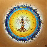 Obrazy - Mandala STROM ŽIVOTA (blue) 30 x 30 - 13424978_