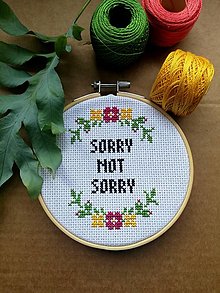 Dekorácie - "Sorry not sorry" - 13425179_