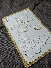 Papiernictvo - Magic card zaľúbený motýľ - 13423702_