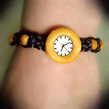 Náramky - Shamballa náramok Fake hodinky - 13423785_