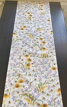 Úžitkový textil - Obrusy - štóly kvetové (Letná lúka č.1) - 13428120_