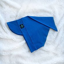 Detské čiapky - Letná šatka so šiltom modrá - 13431222_