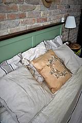 Úžitkový textil - Bavlnený poťah s ručne maľovaným venčekom - 13430045_