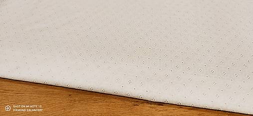 Textil - Madeira - cena za 10 centimetrov (Biela) - 13433584_