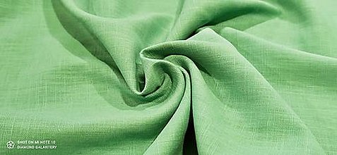 Textil - Ľan  (Zelená) - 13433374_