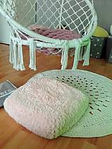 Úžitkový textil - POUDRE pink - sedací vankúš, podsedák - 13433340_