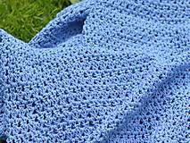 Detský textil - Letná deka BAVLNA: džínová modrá - 13437230_