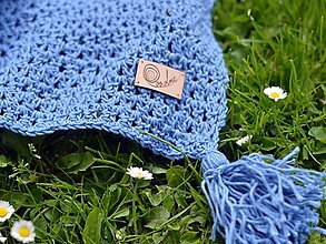 Detský textil - Letná deka BAVLNA: džínová modrá - 13437231_