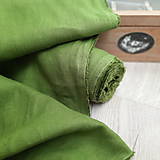 Textil - 100% len metráž, 190g/m2...odstín GREEN TEA - 13436330_