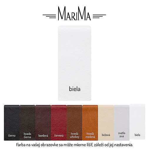 Kožená kabelka MARIMA na zips (Farba podľa želania)