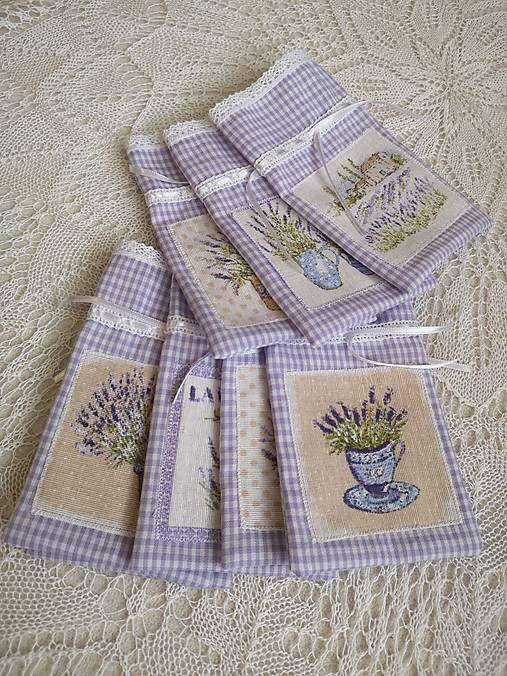 Úžitkový textil - Vrecúška na levanduľu Provence 3 - 13437296_