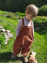 Detské oblečenie - Detské pudlové nohavice na traky - 13436271_