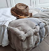 Úžitkový textil - Lněná francouzská matračka 100x50x11cm - 13441137_