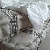 Úžitkový textil - Lněná francouzská matračka 100x50x11cm - 13441138_