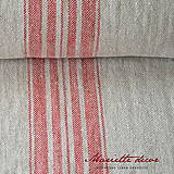 Úžitkový textil - Lněná francouzská matračka 100x50x11cm - 13441142_
