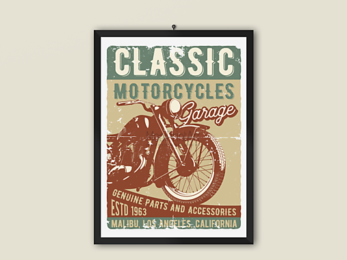 Plagát| Vintage poster-Motorky