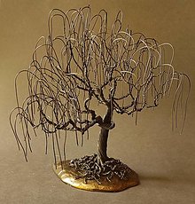 Dekorácie - Drôtený doplnok - stromček/ bonsaj - 13439375_