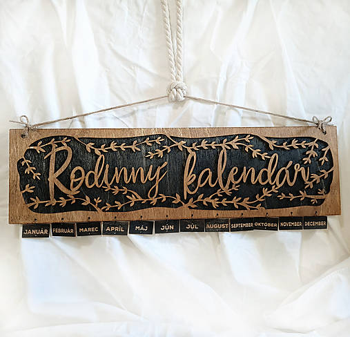 Papiernictvo - Tabuľka ~ Rodinný kalendár ~ halúzkový - 13442430_