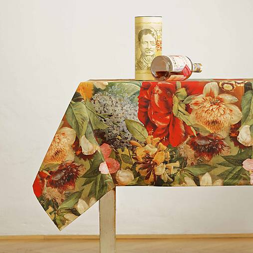 Úžitkový textil - Obrus - Flower power - 13448156_