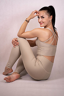 Spodná bielizeň - Športová podprsenka – basic – nude - 13446736_