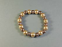 Náramky - Náramok - sklenené koráliky, voskované perly - 13446562_