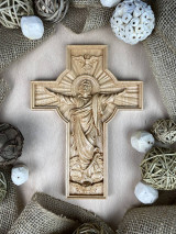 Dekorácie - Kríž Ježiš Náruč - 13447098_